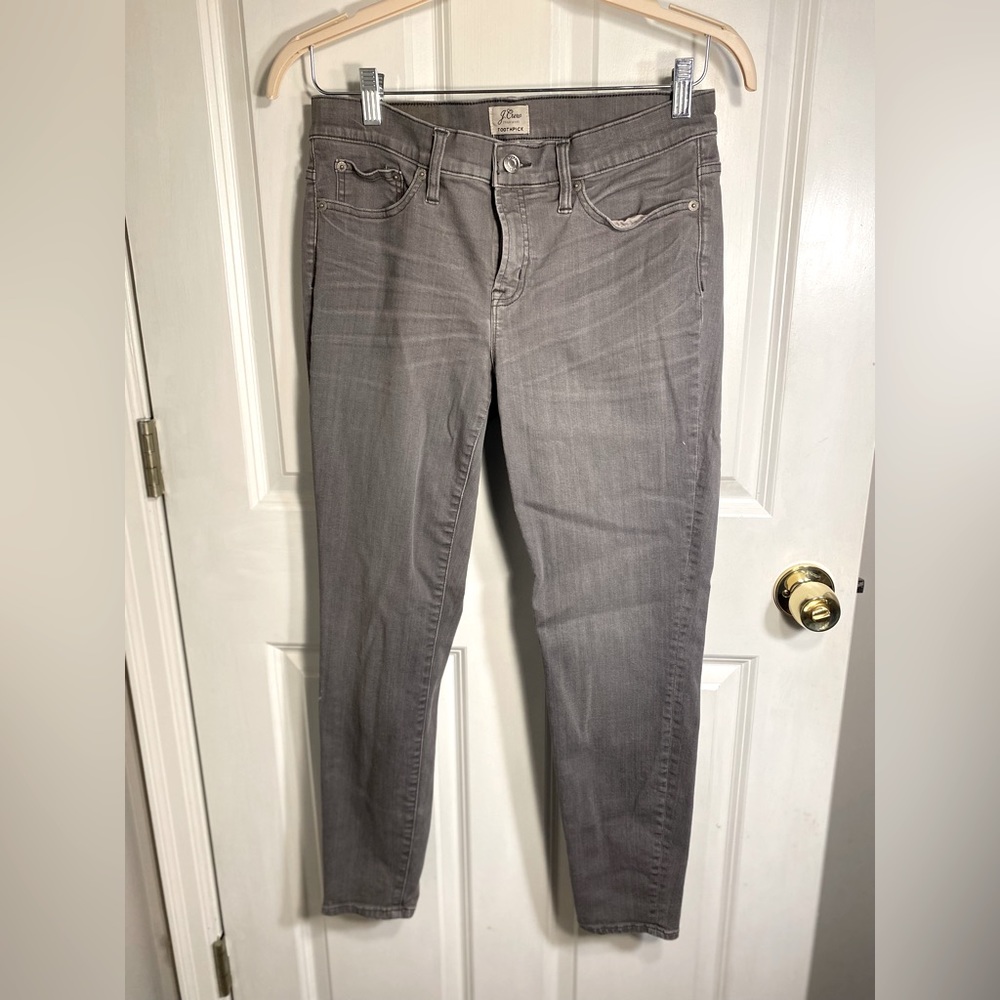 Jcrew greywash skinny jeans - matchstick